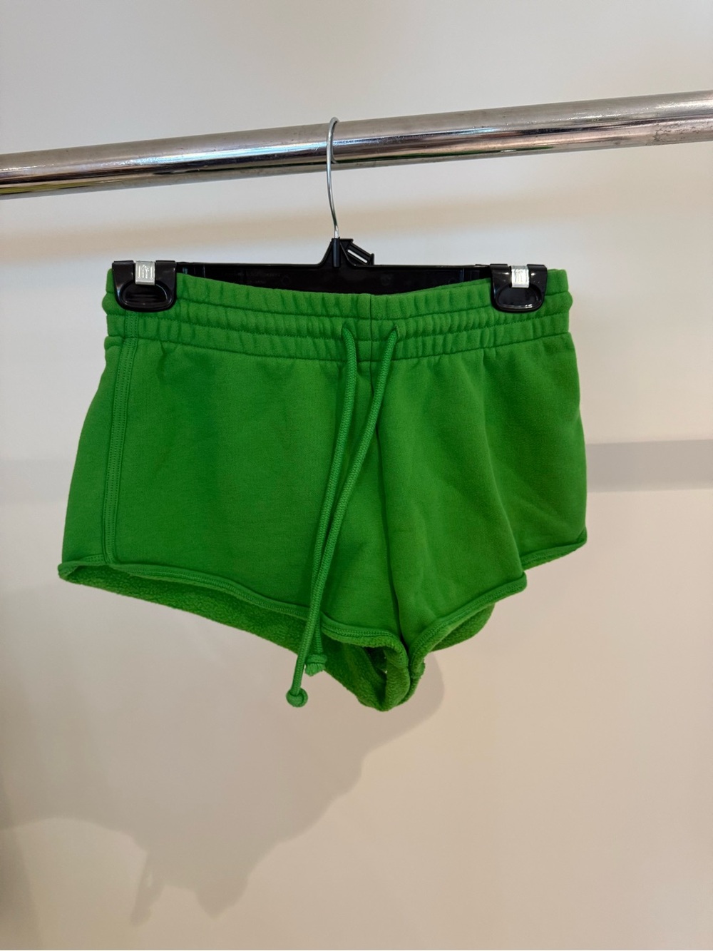 Aritzia TNA Green Micro Sweat Shorts
